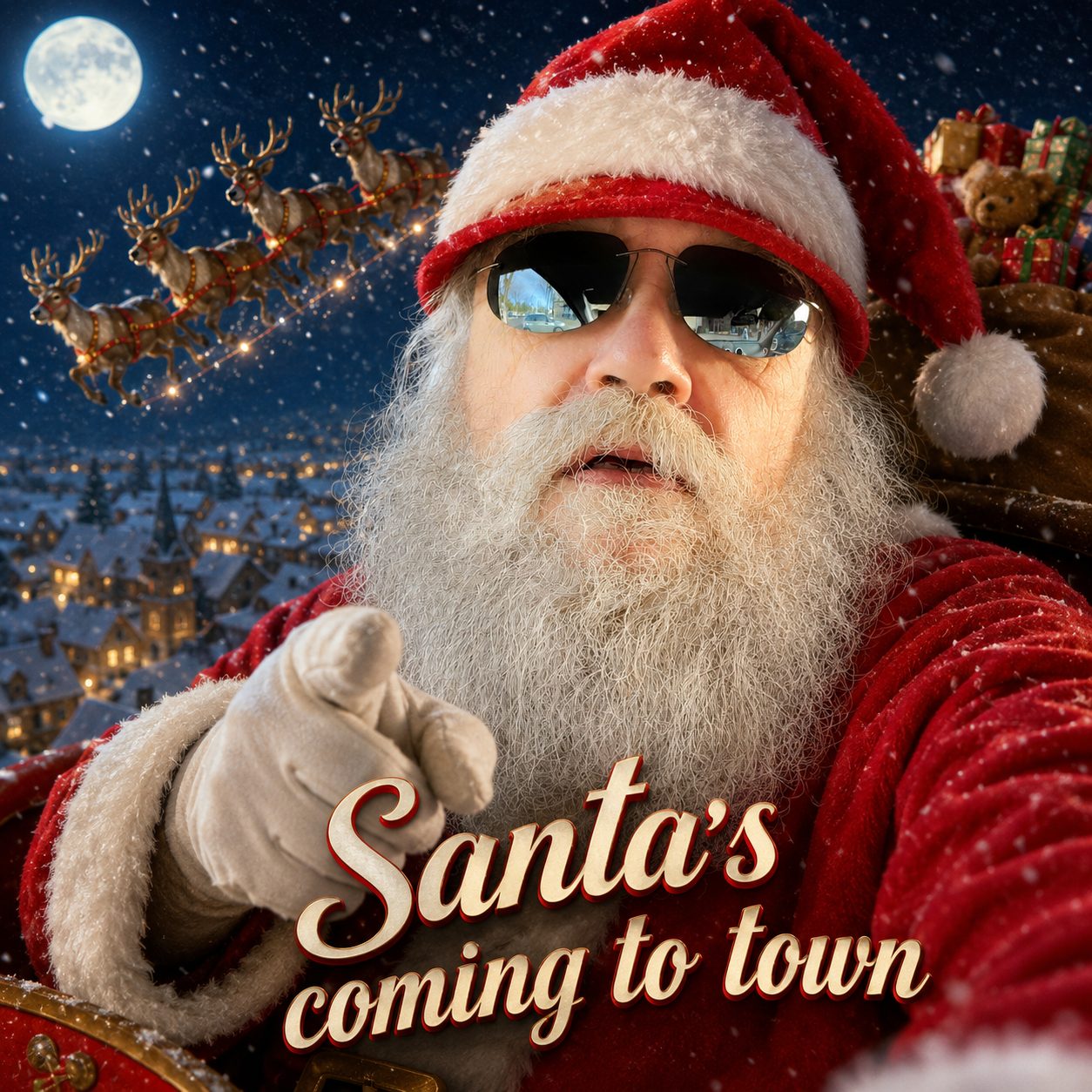 Christmas town with Santa Nicky